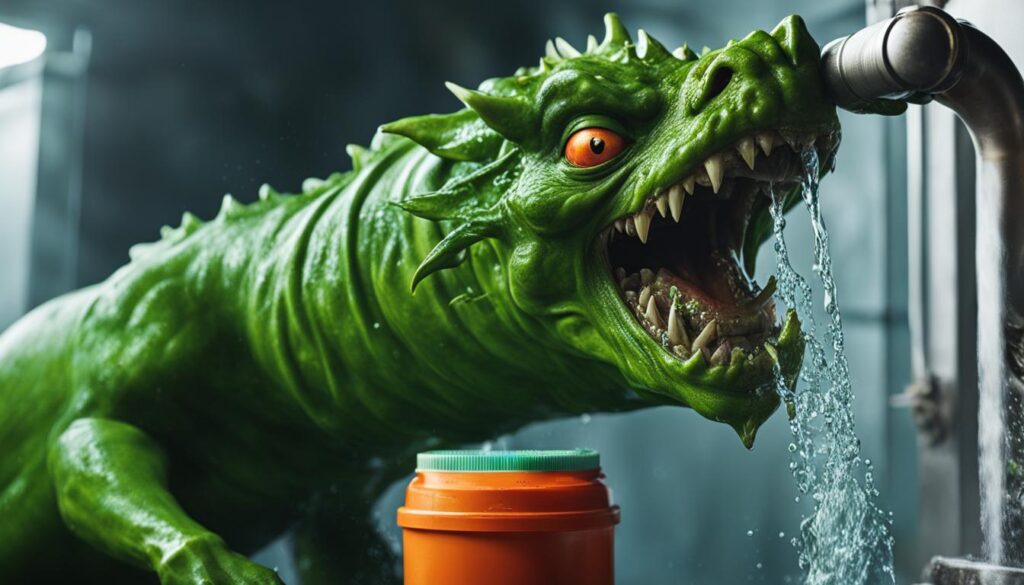 desentupir canos com diabo verde